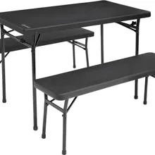 campingbord med två bänkar